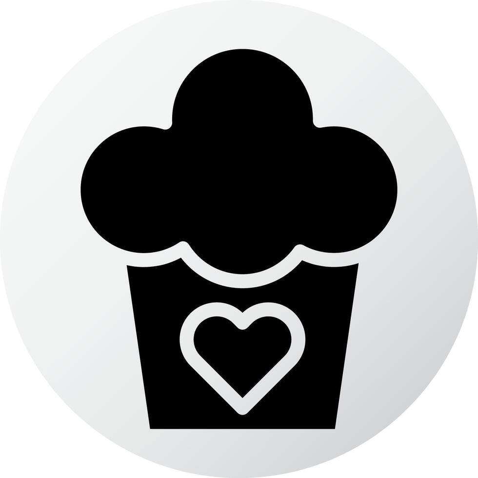 cake icon filled black white style valentine illustration vector element and symbol perfect.