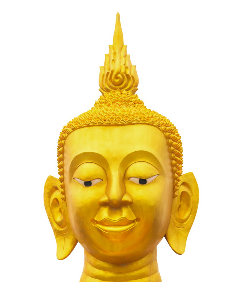 Buddha face on transparent background png