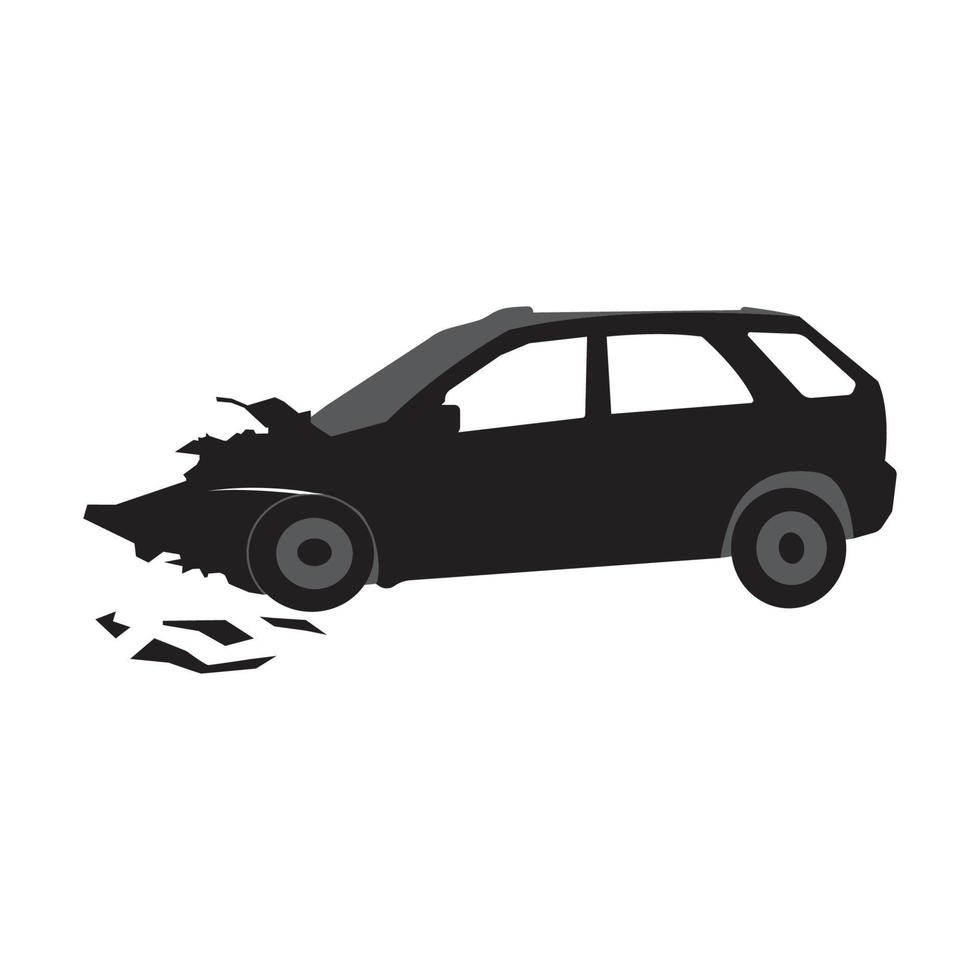 broken or accident car icon vector