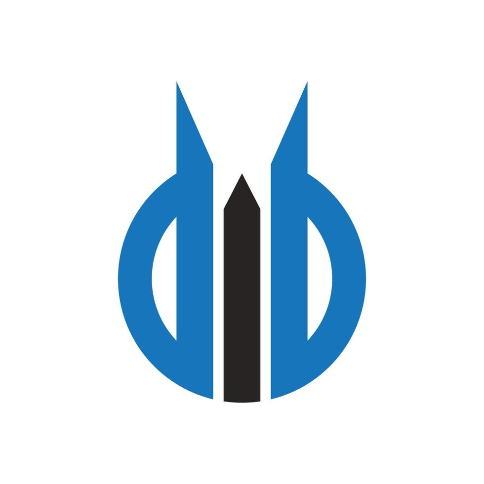 letter logo D and I and B vector