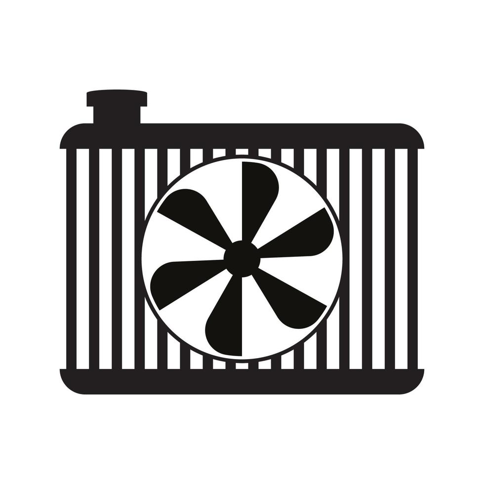car radiator icon vector