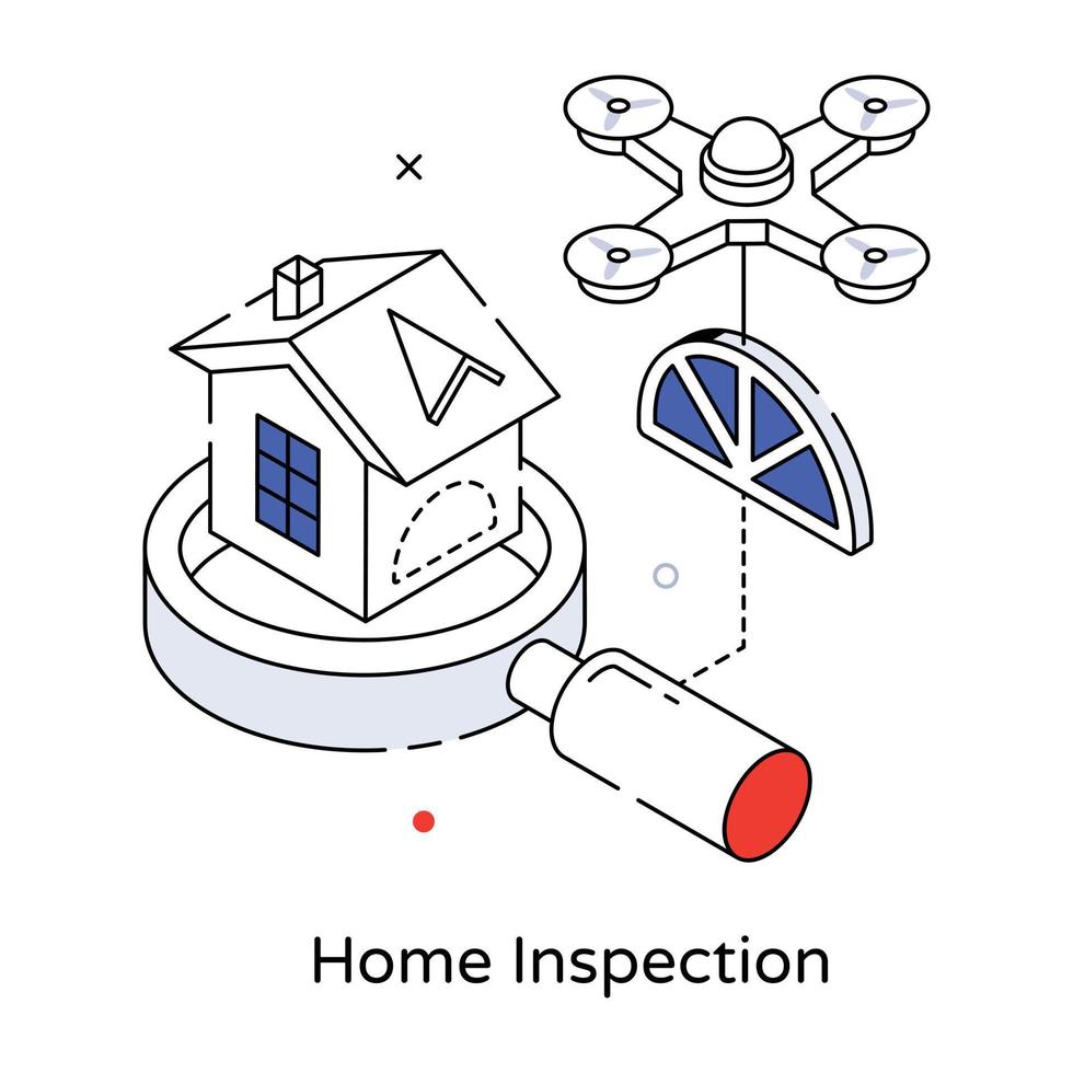 Trendy Home Inspection vector