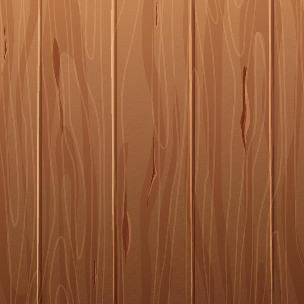 material de madera, fondo cómico de madera de superficie texturizada en estilo de dibujos animados. pared, panel para juego, diseño de interfaz de usuario. ilustración vectorial vector