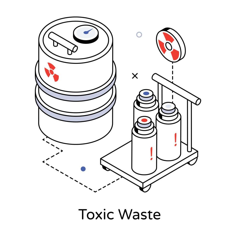 Trendy Toxic Waste vector