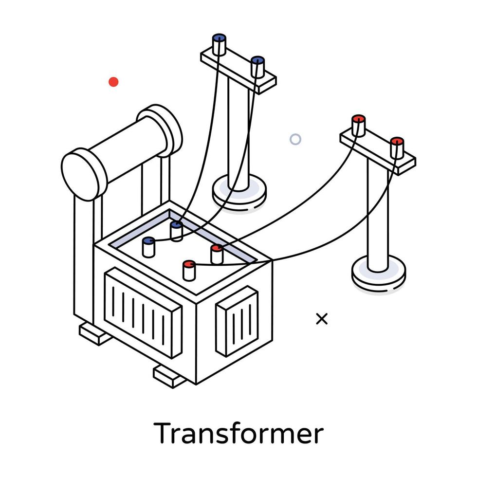 Trendy Transformer Concepts vector