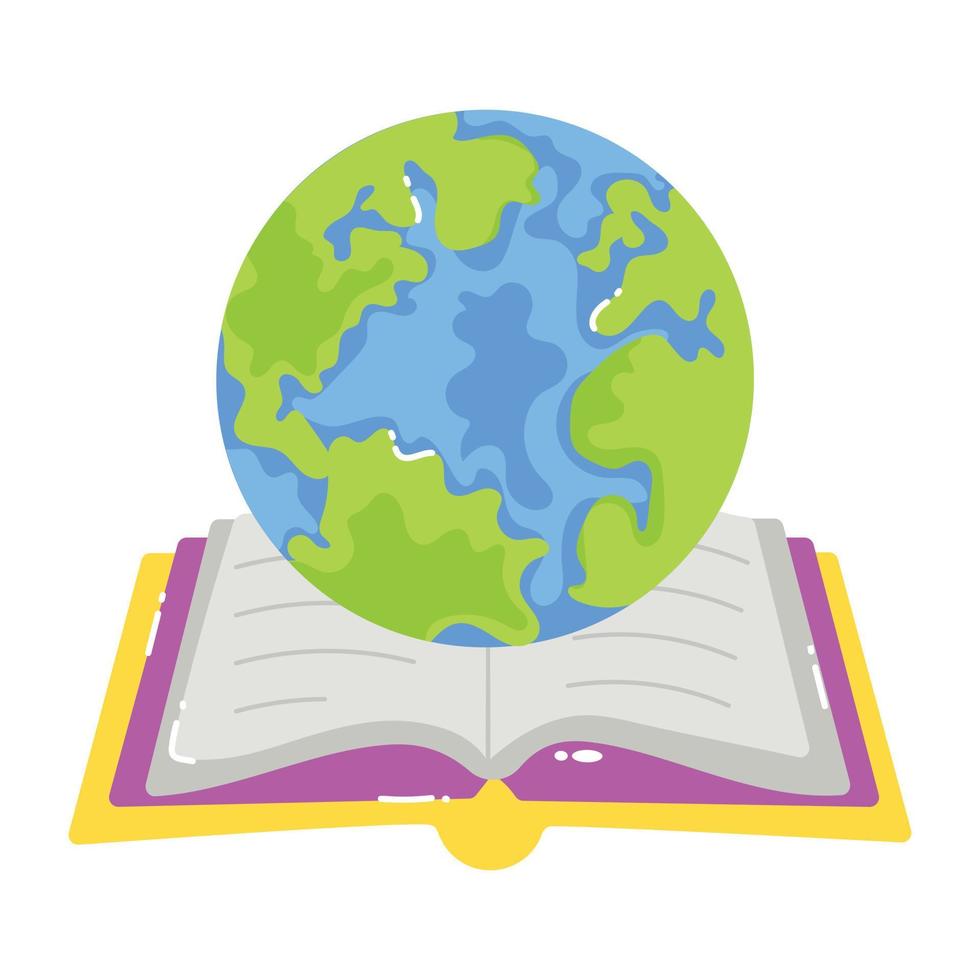 Trendy Global Knowledge vector