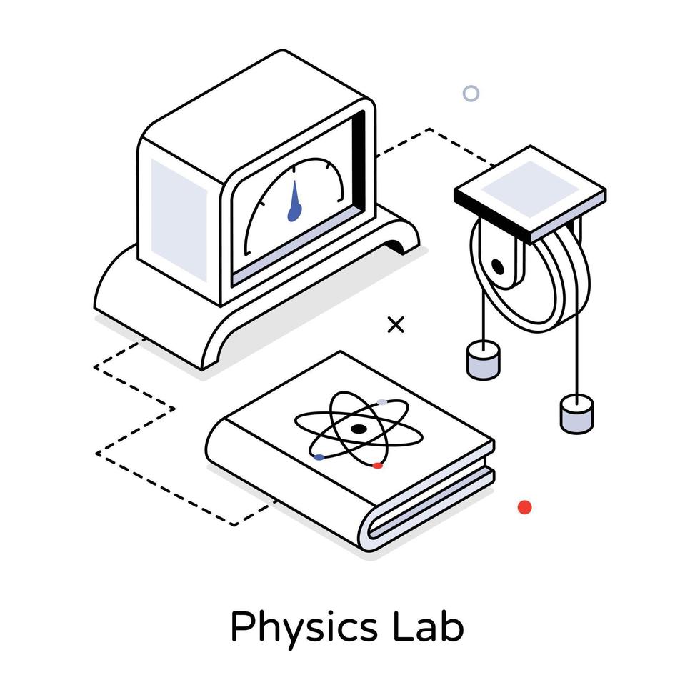 Trendy Physics Lab vector