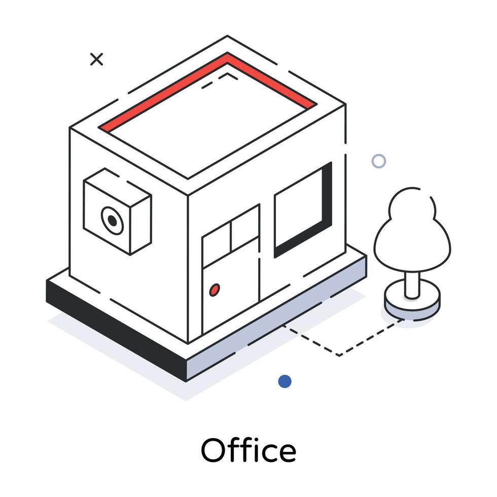 Trendy Office Concepts vector