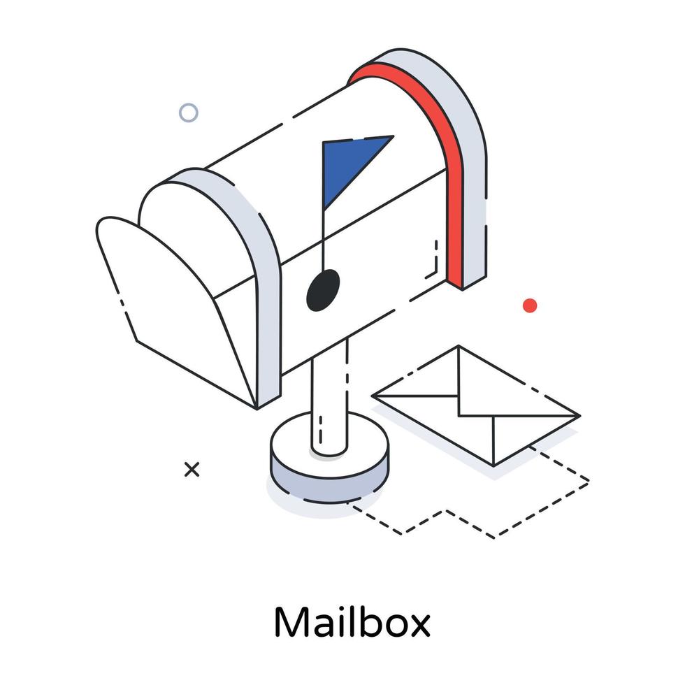 Trendy Mailbox Concepts vector