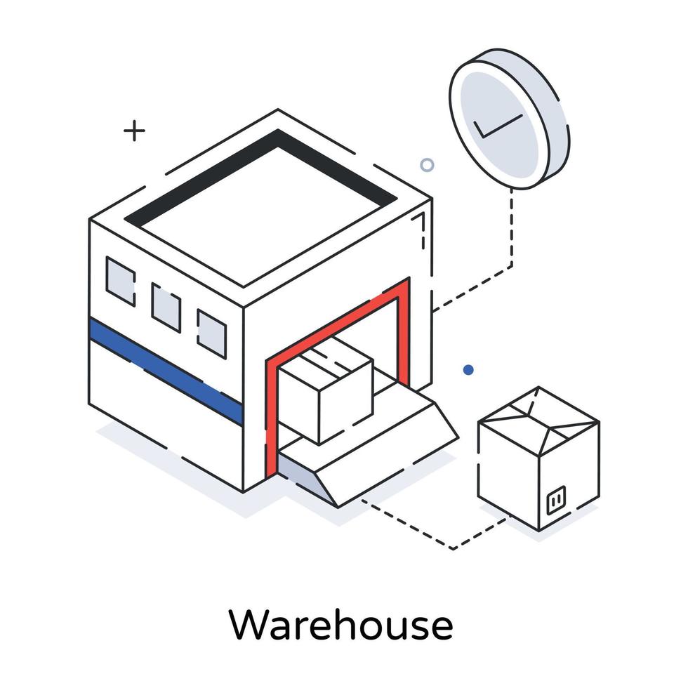 Trendy Warehouse Concepts vector