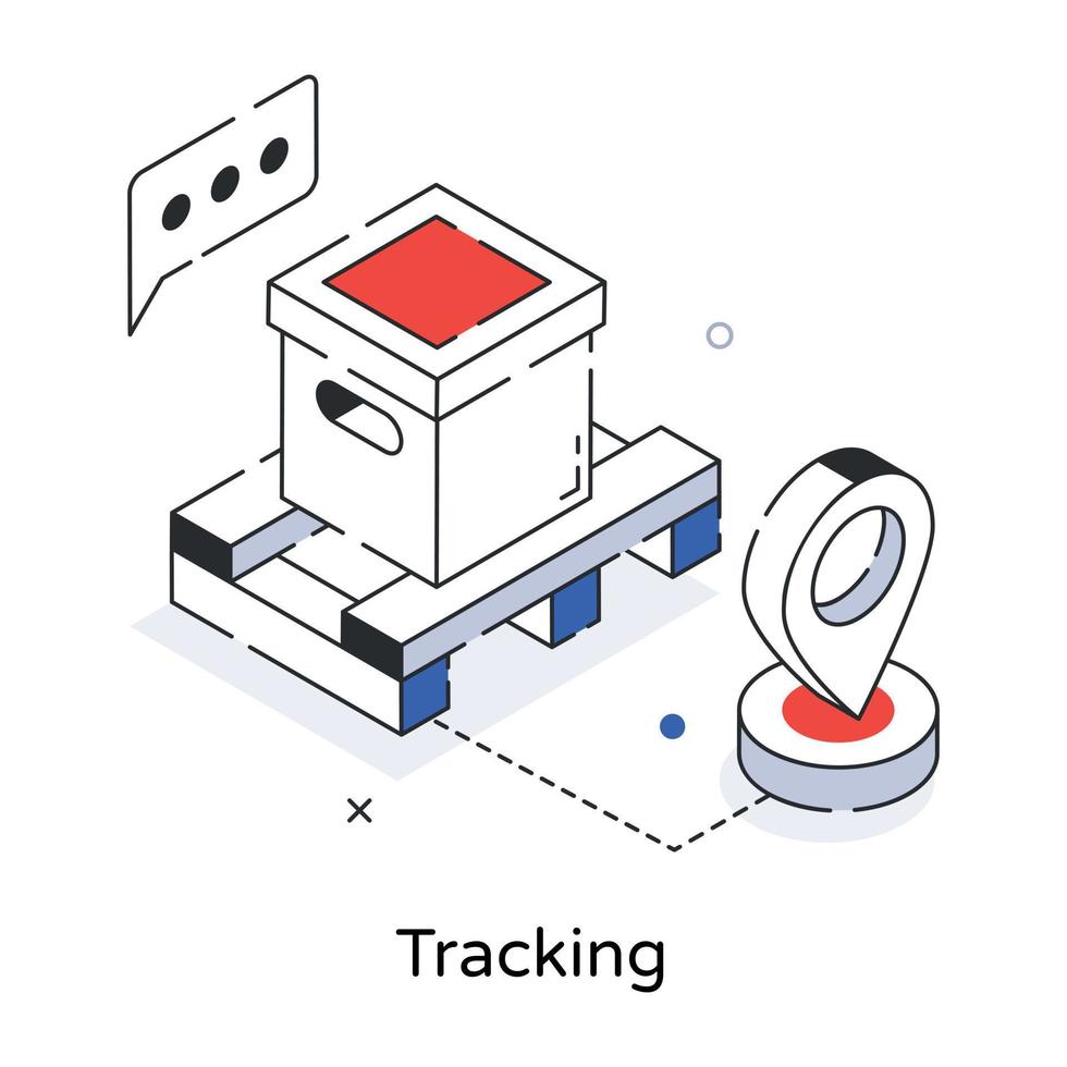 Trendy Tracking Concepts vector