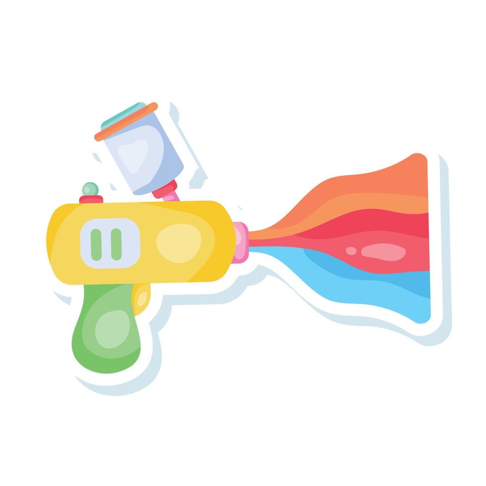 Trendy Paint Gun vector