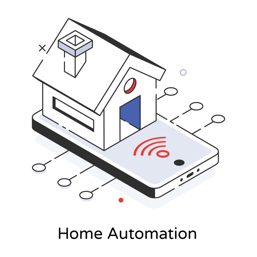 Trendy Home Automation vector