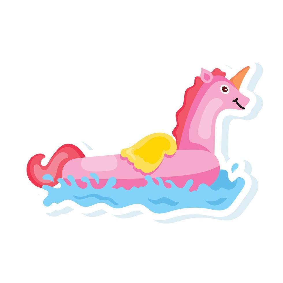 barco de unicornio de moda vector