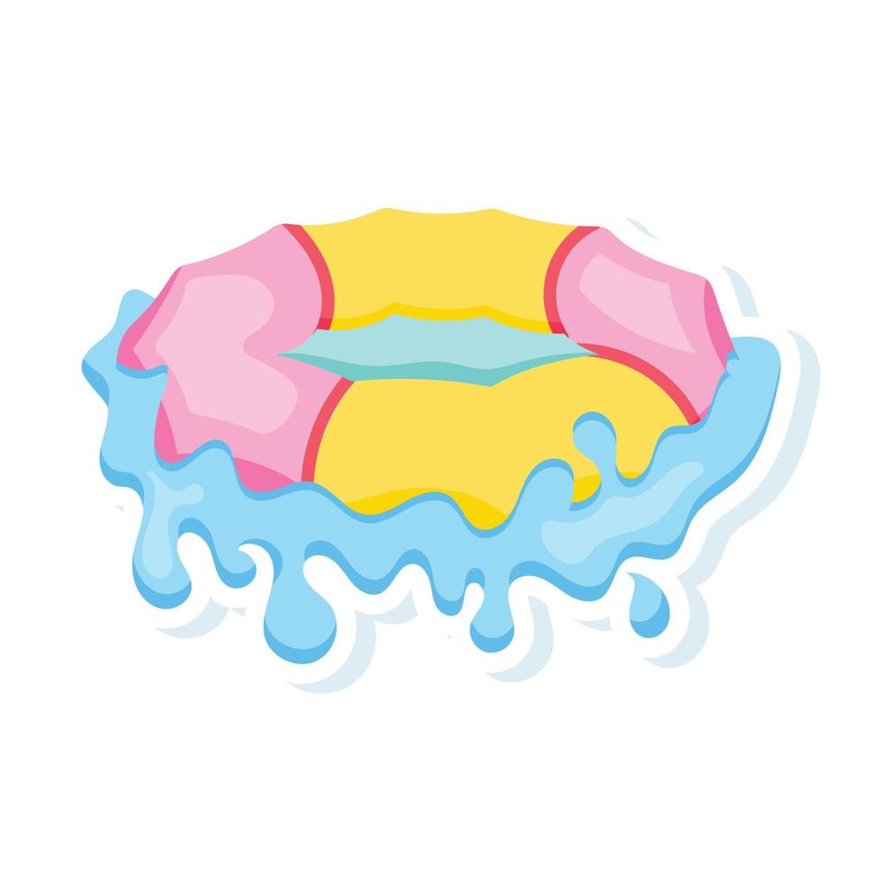 Trendy Inflatable Pool vector