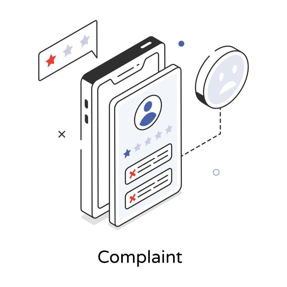 Trendy Complaint Concepts vector