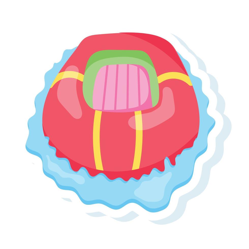 Trendy Rowing Boat vector