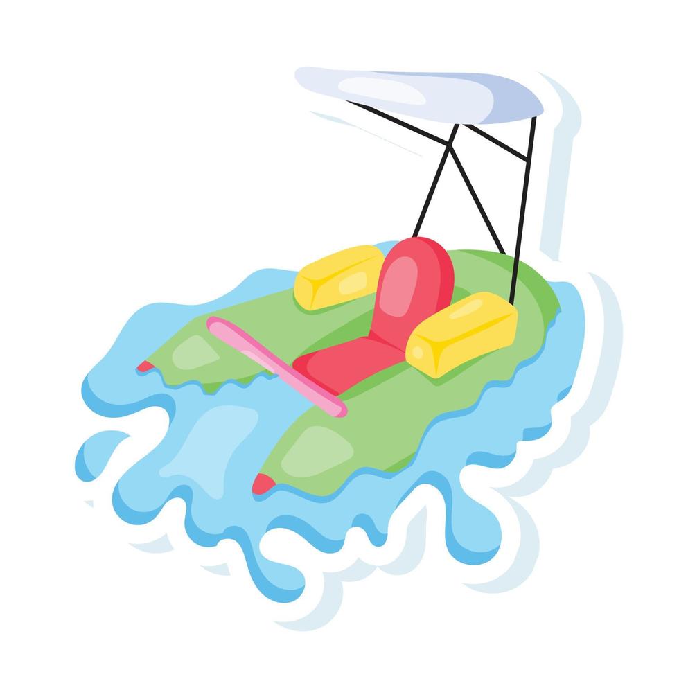 Trendy Dinghy Concepts vector