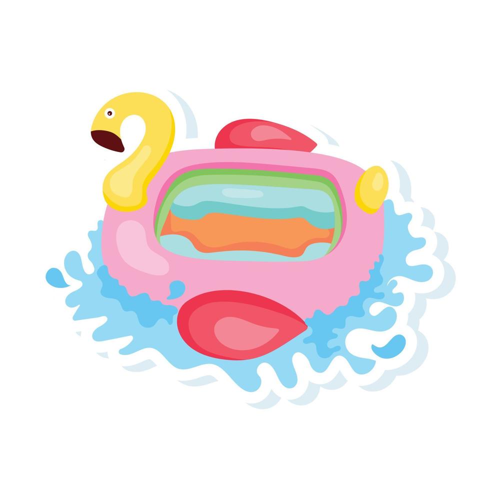 Trendy Duck Boat vector