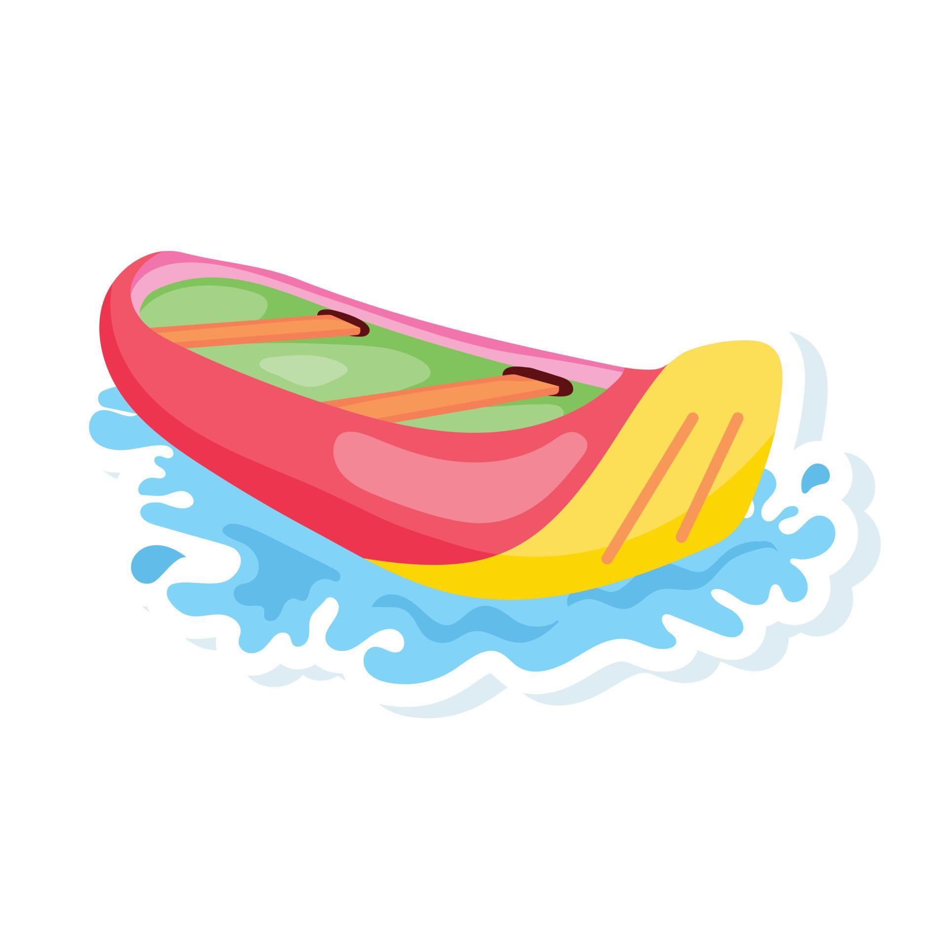 Trendy Rowing Boat 19547786 Vector Art at Vecteezy