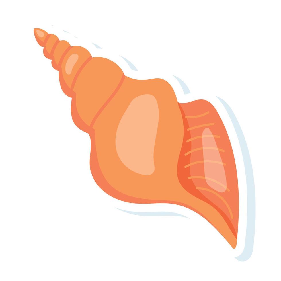 Trendy Conch Concepts vector