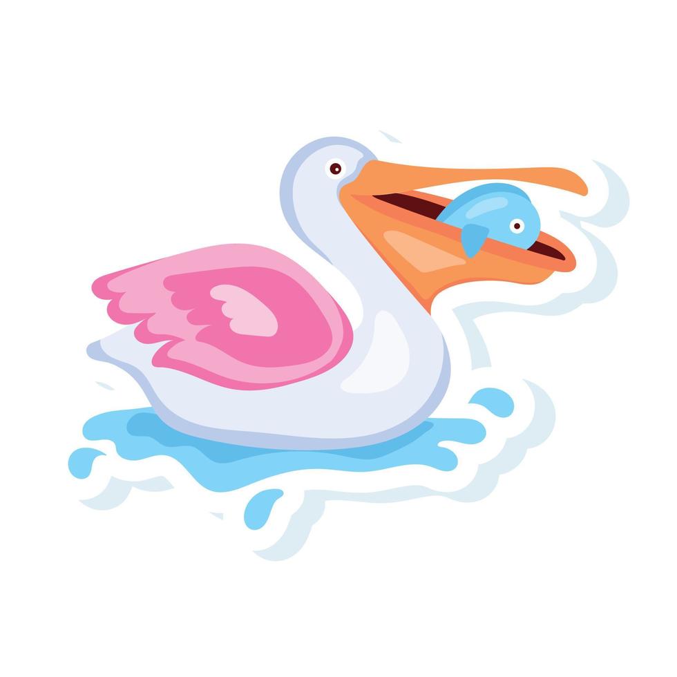 Trendy Pelican Concepts vector