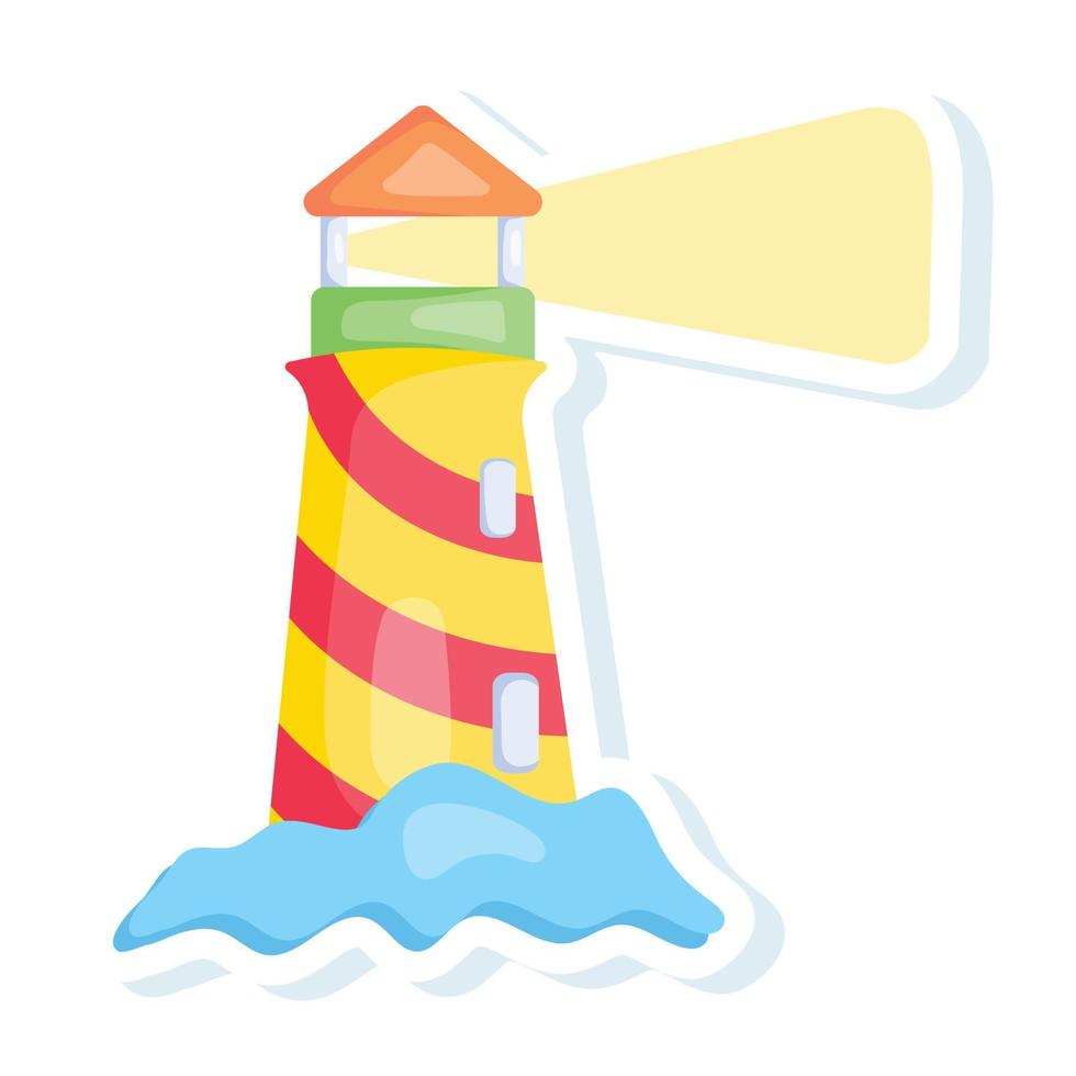 Trendy Lighthouse Concepts vector