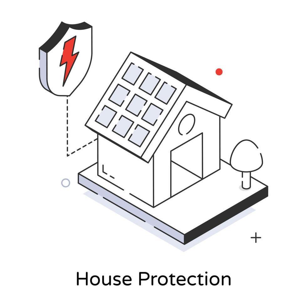 Trendy Home Protection vector