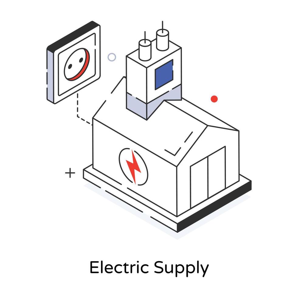 Trendy Electric Supply vector