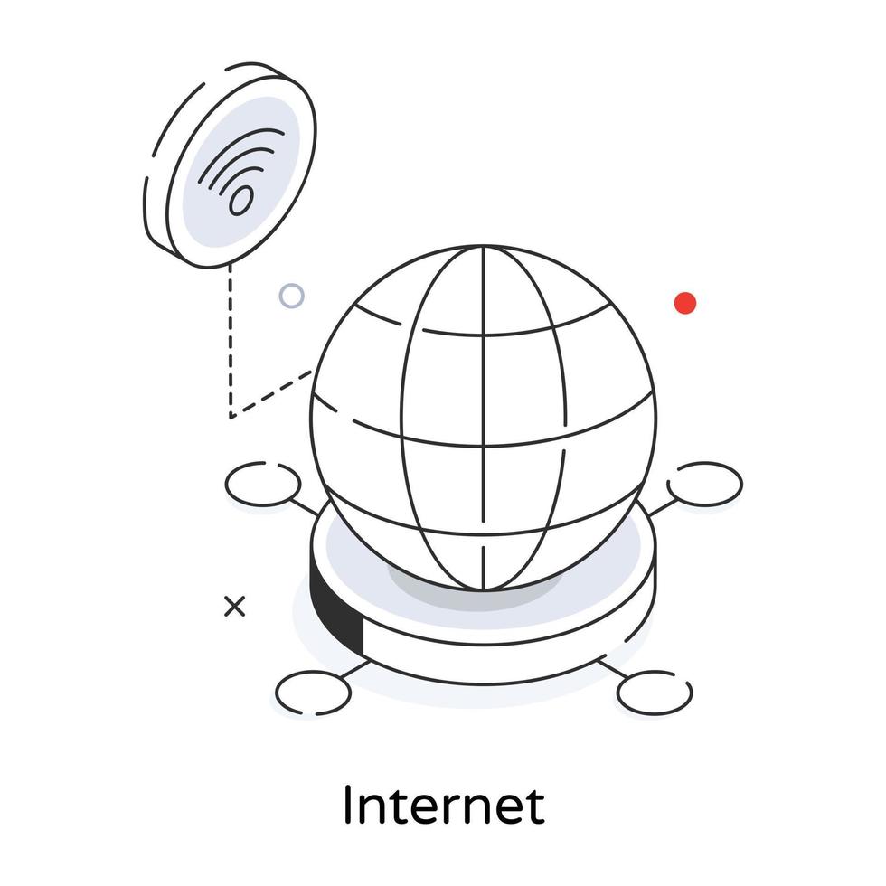 Trendy Internet Concepts vector