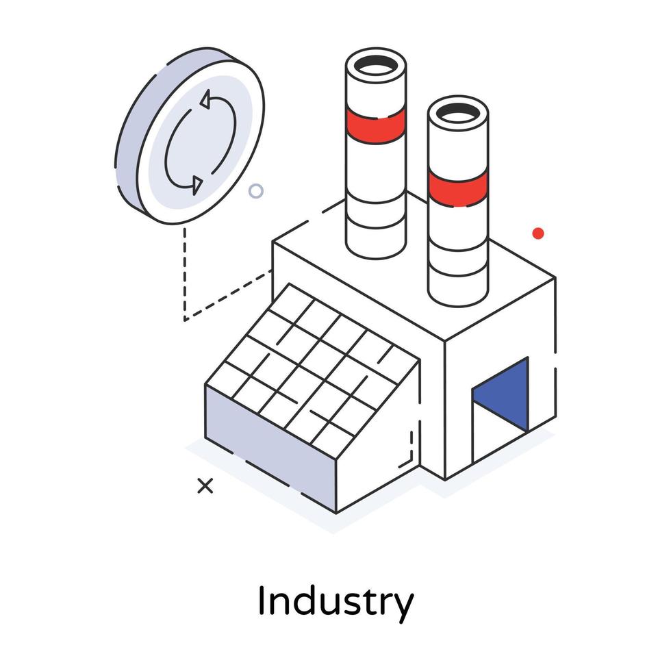 Trendy Industry Concepts vector