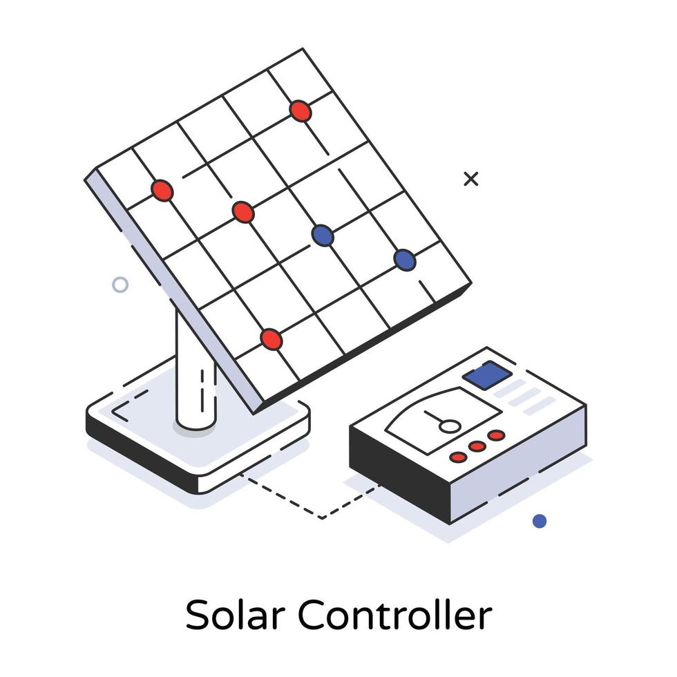 Trendy Solar Controller vector