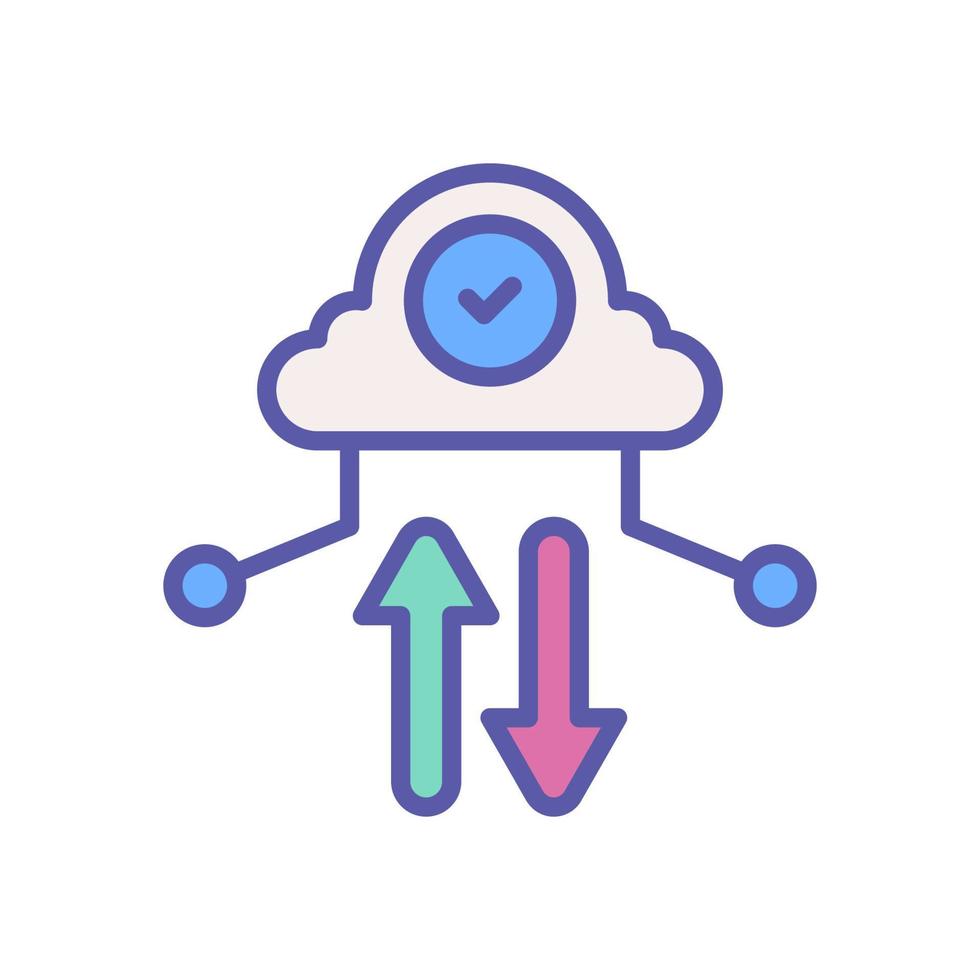cloud computing icon for your website design, logo, app, UI. vector