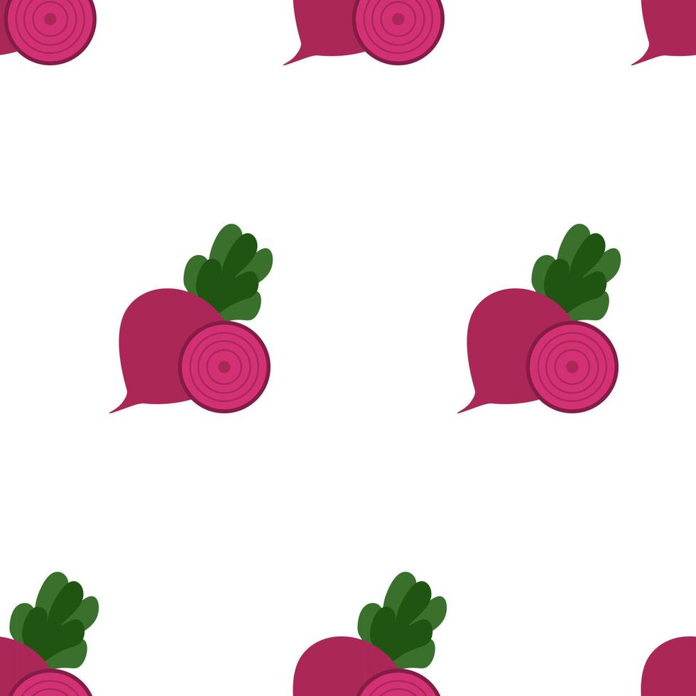 Beetroot, seamless pattern, vector. vector