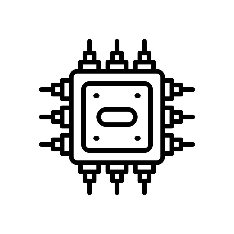 cpu icon for your website, mobile, presentation, and logo design. vector