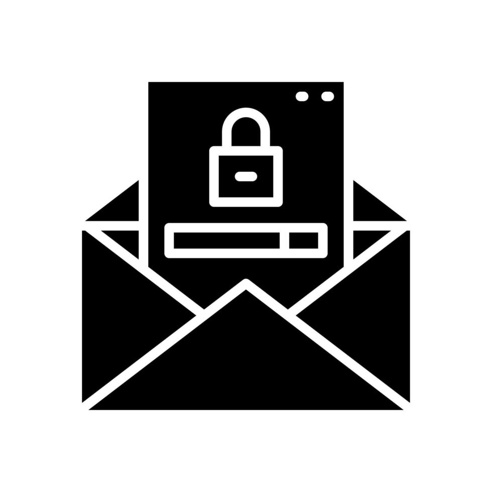 email lock icon for your website, mobile, presentation, and logo design. vector