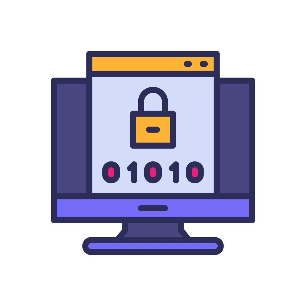 binary code icon for your website, mobile, presentation, and logo ...