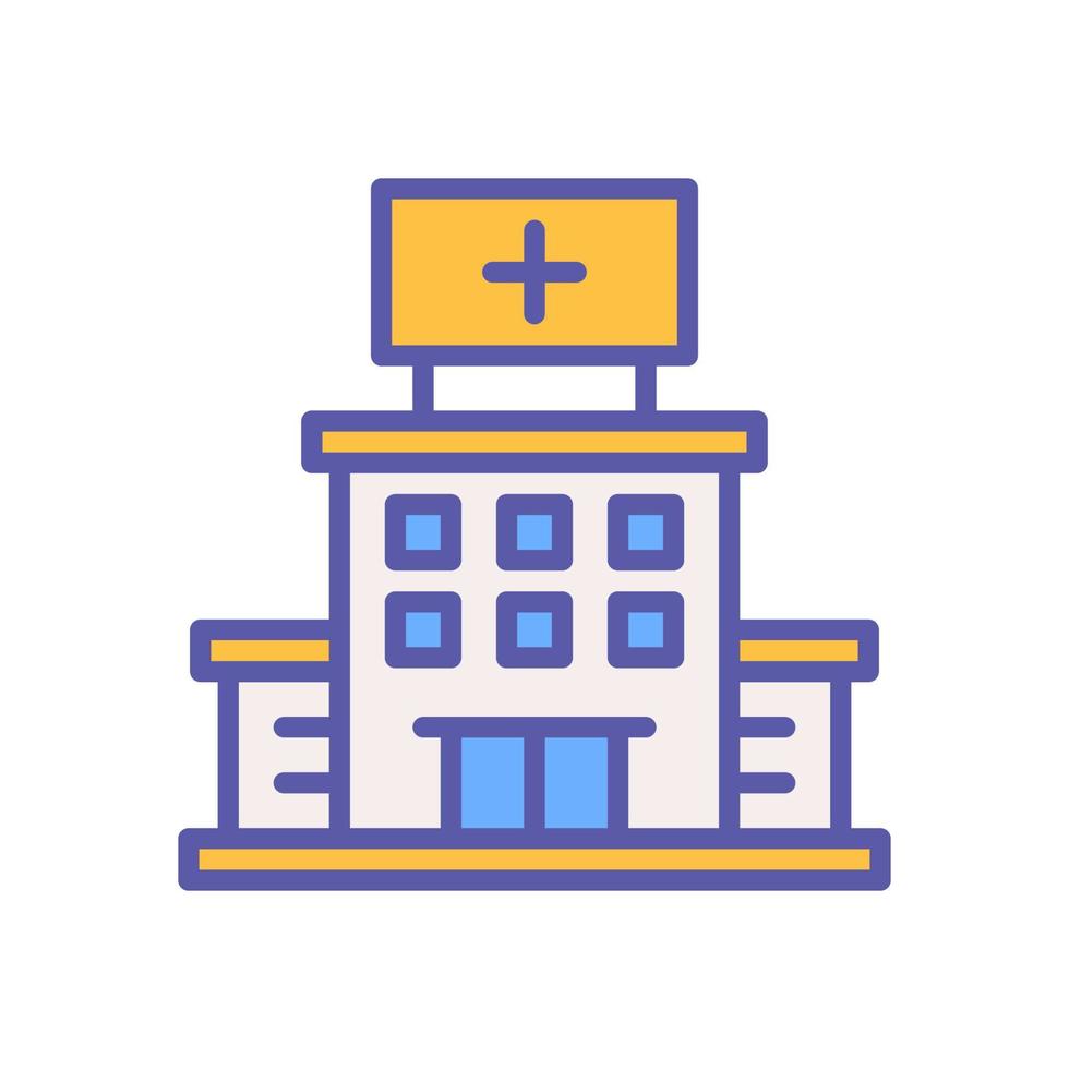 icono de hospital para el diseño de su sitio web, logotipo, aplicación, ui. vector