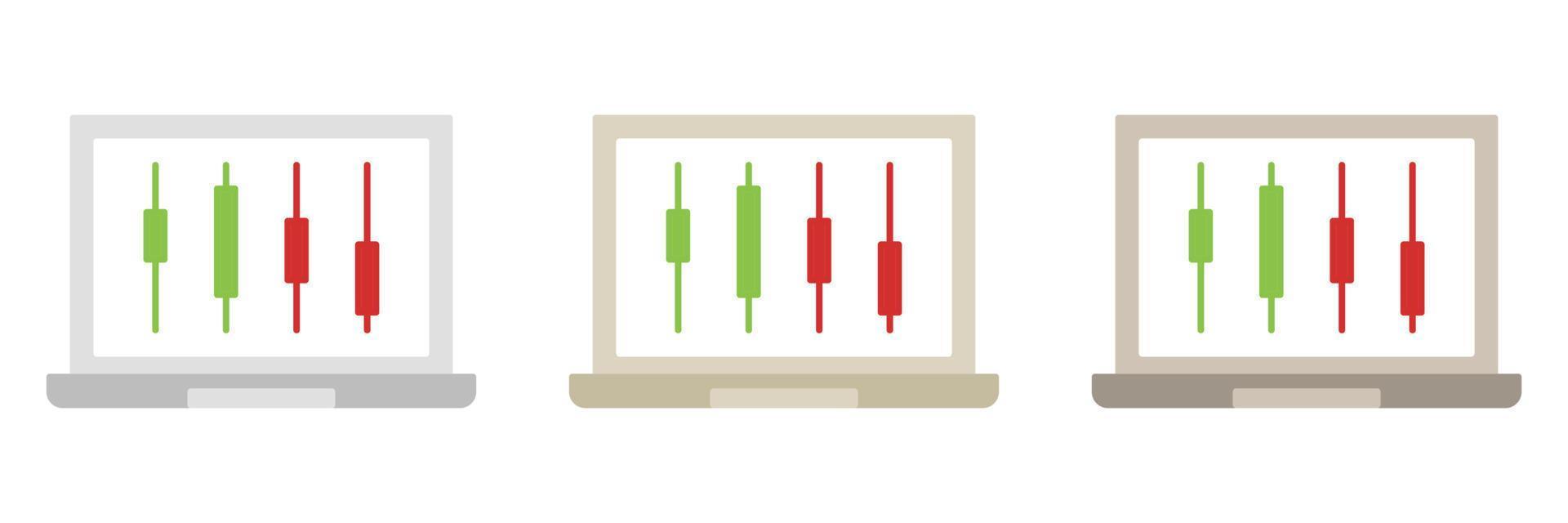 comercio digital en estilo plano aislado vector