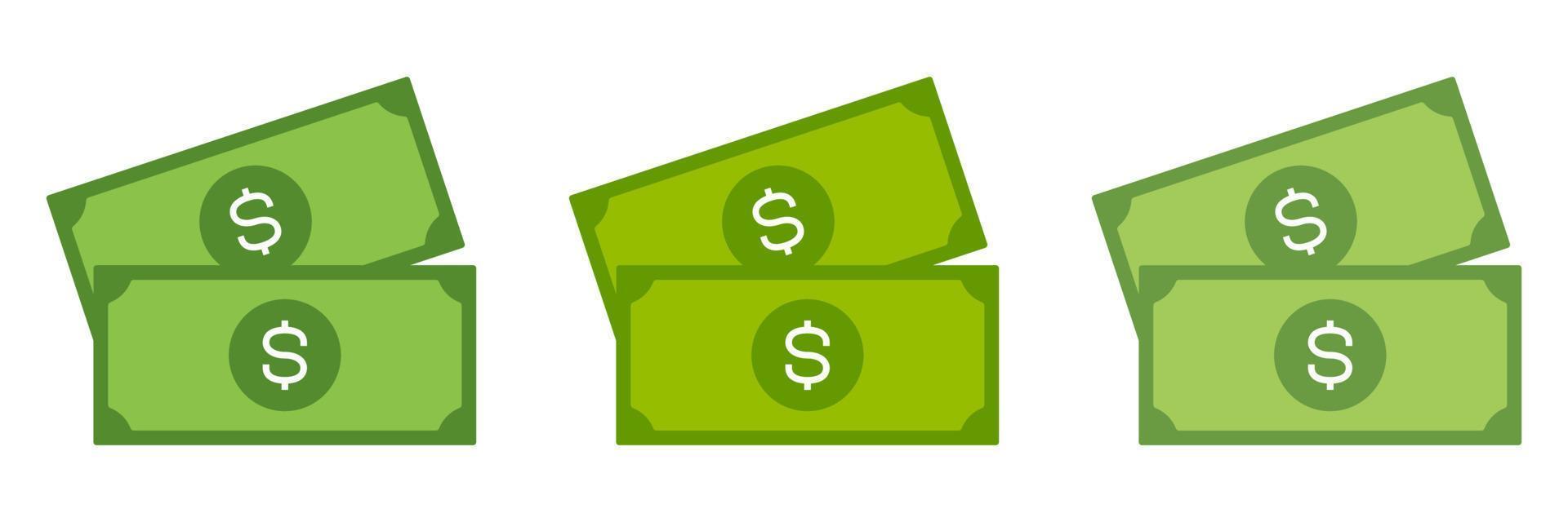 Dollar in flat style isolated vector