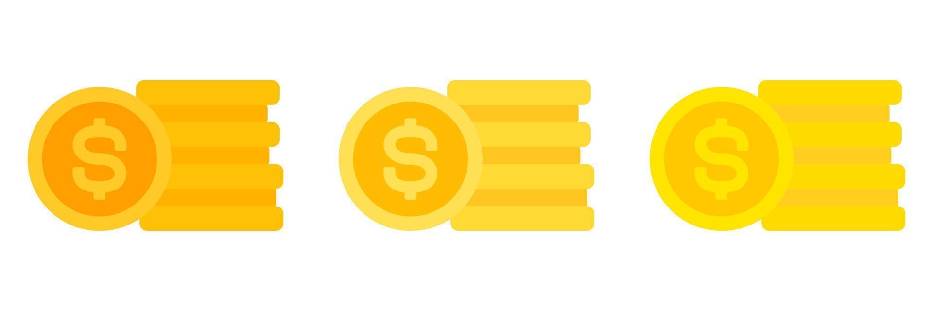 Money in flat style isolated vector