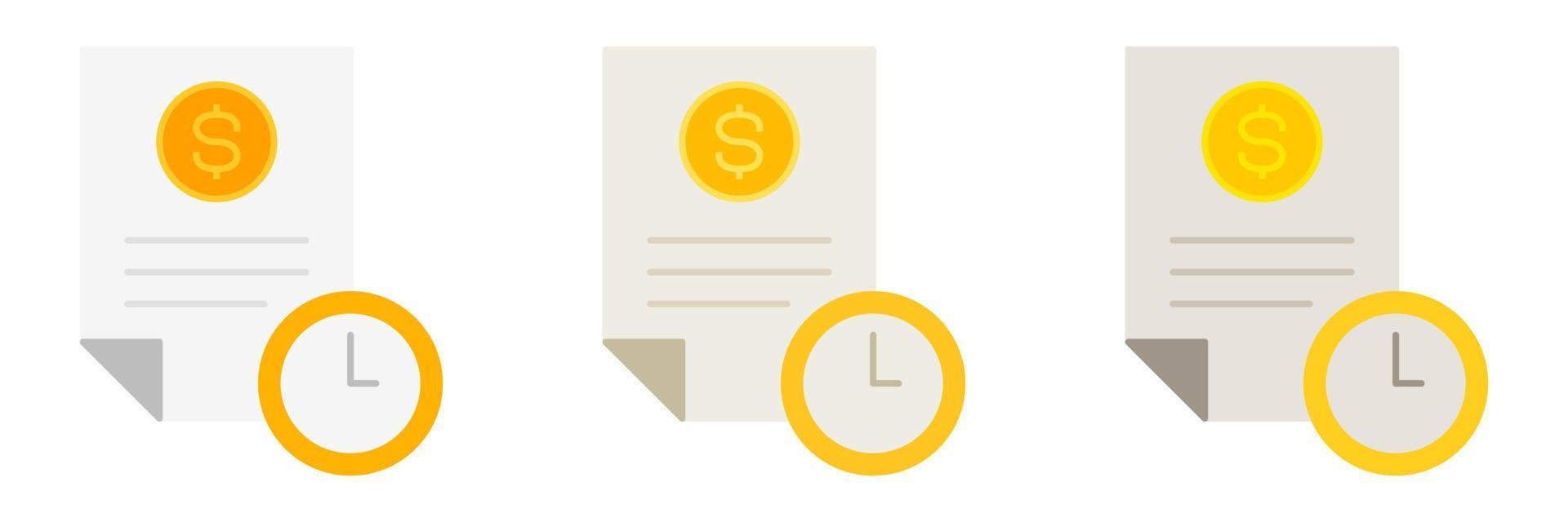 Time Management in flat style isolated vector