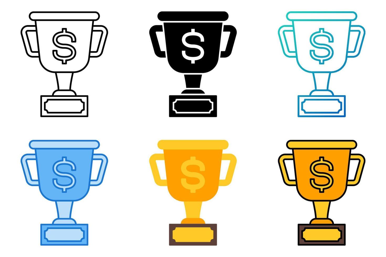 Prize Money in flat style isolated vector