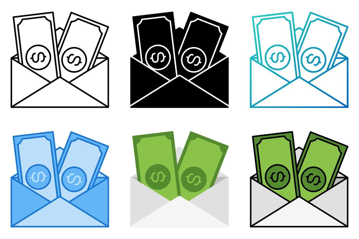 Financial Mail in flat style isolated vector