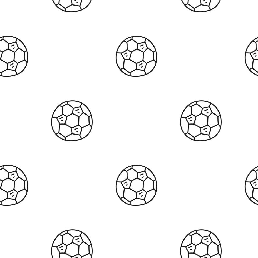 Seamless pattern with football balls. vector