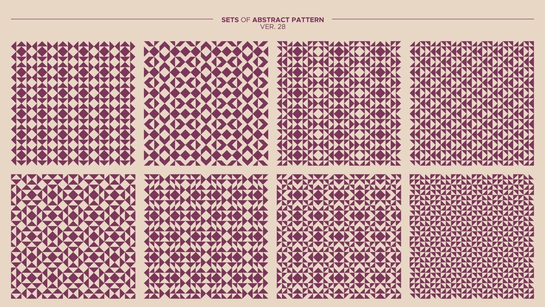 Simple geometric pattern design bundle. Repeated abstract pattern graphic. vector