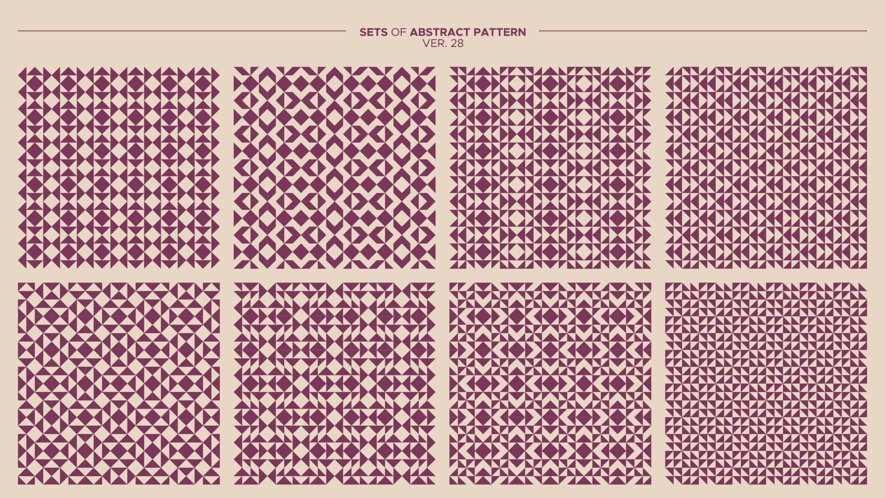 paquete de diseño de patrón geométrico simple. gráfico de patrón abstracto repetido. vector