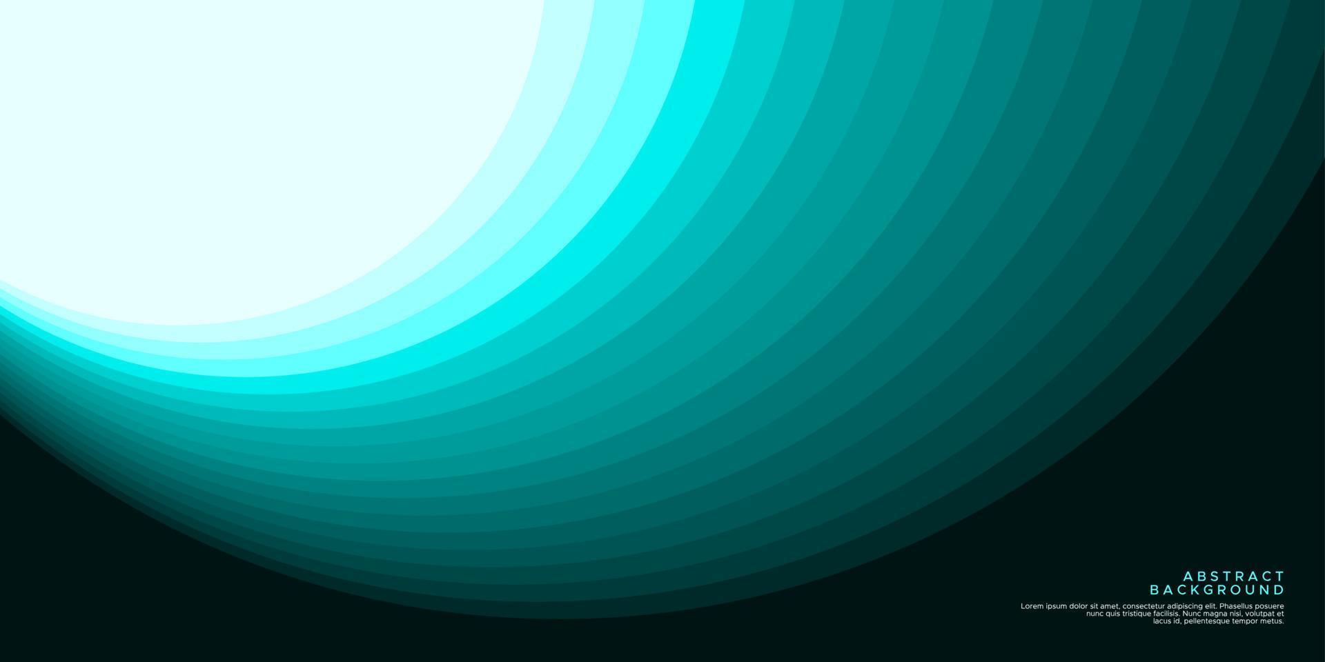 Colorful teal diagonal curve abstract background. Modern simple line curve art. vector