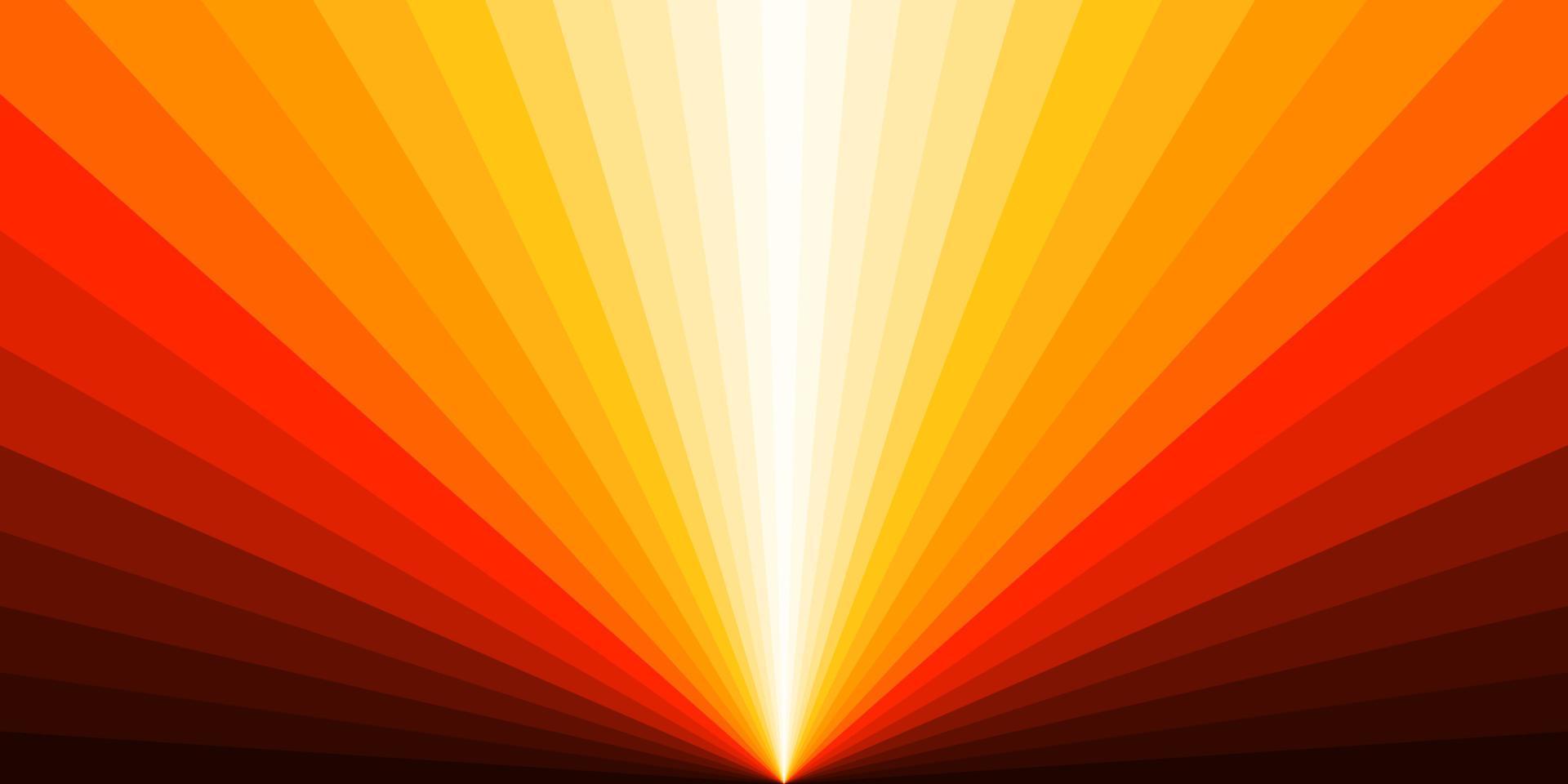 Abstract sunrise background template. Colorful sun ray design graphic. vector