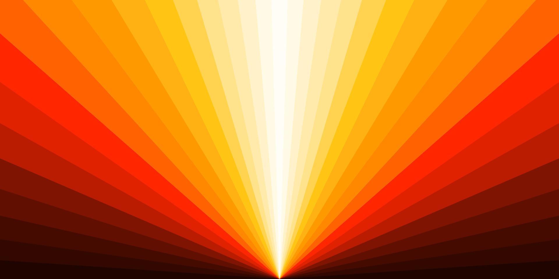 plantilla de fondo de amanecer abstracto. colorido gráfico de diseño de rayos solares. vector